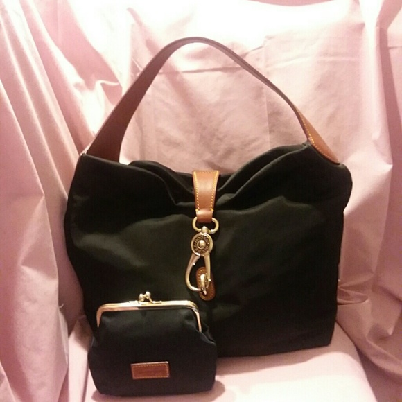 Dooney & Bourke Handbags - Dooney & Bourke Black  Nylon Shoulder Bag NEW